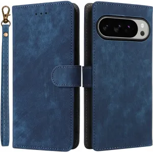 Coque portefeuille Phonesta Vintage Skin pour Google Pixel 10 Pro XL - Bleu