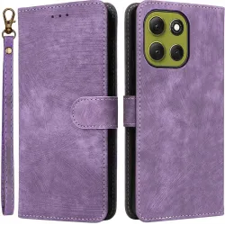 Coque portefeuille Phonesta Vintage Skin pour Motorola Moto G86 - Violet