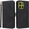 Coque portefeuille Phonesta Vintage Skin pour Motorola Moto G86 - Noir