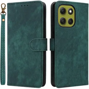 Coque portefeuille Phonesta Vintage Skin pour Motorola Moto G86 Power - Vert
