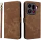 Coque portefeuille Phonesta Vintage Skin pour Oppo Find X9 Pro - Marron