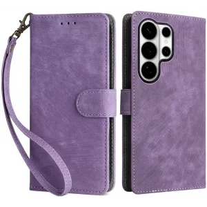 Coque portefeuille Phonesta Vintage Skin pour Samsung Galaxy S26 Ultra - Violet
