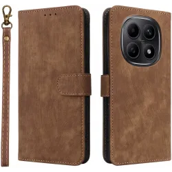 Coque portefeuille Phonesta Vintage Skin pour Xiaomi Redmi Note 15 4G/5G / Xiaomi Poco M8 - Marron