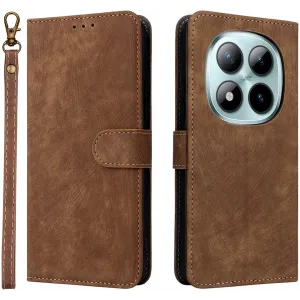Coque portefeuille Phonesta Vintage Skin pour Xiaomi Redmi Note 15 Pro Plus / Xiaomi Poco M8 Pro - Marron
