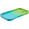 Coque arrière en silicone Phonesta Wavy Gradient pour Apple iPhone 16 Plus - Vert/Bleu 4