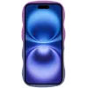 Coque arrière en silicone Phonesta Wavy Gradient pour Apple iPhone 16 Plus - Violet 3