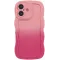Coque arrière en silicone Phonesta Wavy Gradient pour Apple iPhone 16 Plus - Rose