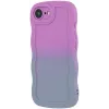 Coque arrière en silicone Phonesta Wavy Gradient pour Apple iPhone 17e/16e - Violet 4