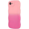 Coque arrière en silicone Phonesta Wavy Gradient pour Apple iPhone 17e/16e - Rose 4