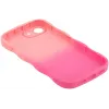Coque arrière en silicone Phonesta Wavy Gradient pour Apple iPhone 17e/16e - Rose 6