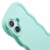 Coque arrière en silicone Phonesta Wavy pour Apple iPhone 16 - Vert menthe 6