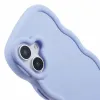 Coque arrière en silicone Phonesta Wavy pour Apple iPhone 16 Plus - Violet 6