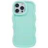 Coque arrière en silicone Phonesta Wavy pour Apple iPhone 16 Pro - Vert menthe