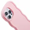 Coque arrière en silicone Phonesta Wavy pour Apple iPhone 16 Pro - Rose 6