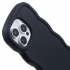 Coque arrière en silicone Phonesta Wavy pour Apple iPhone 16 Pro - Noir 6