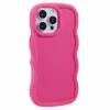 Coque arrière en silicone Phonesta Wavy pour Apple iPhone 16 Pro Max - Hot Pink 2