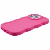 Coque arrière en silicone Phonesta Wavy pour Apple iPhone 16 Pro Max - Hot Pink 5