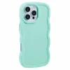 Coque arrière en silicone Phonesta Wavy pour Apple iPhone 16 Pro Max - Vert menthe 2