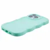 Coque arrière en silicone Phonesta Wavy pour Apple iPhone 16 Pro Max - Vert menthe 5