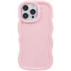 Coque arrière en silicone Phonesta Wavy pour Apple iPhone 16 Pro Max - Rose