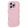 Coque arrière en silicone Phonesta Wavy pour Apple iPhone 16 Pro Max - Rose 2