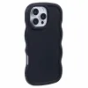 Coque arrière en silicone Phonesta Wavy pour Apple iPhone 16 Pro Max - Noir 2