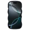 Coque arrière en silicone Phonesta Wavy pour Apple iPhone 16 Pro Max - Noir 3