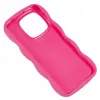 Coque arrière en silicone Phonesta Wavy pour Xiaomi 14T - Hot Pink 4