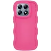 Coque arrière en silicone Phonesta Wavy pour Xiaomi 14T Pro - Hot Pink