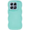 Coque arrière en silicone Phonesta Wavy pour Xiaomi 14T Pro - Vert menthe