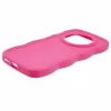 Coque arrière en silicone Phonesta Wavy pour Xiaomi Redmi 14C / Xiaomi Poco C75 - Hot Pink 5