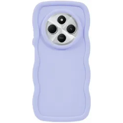 Coque arrière en silicone Phonesta Wavy pour Xiaomi Redmi 14C / Xiaomi Poco C75 - Violet