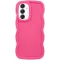 Coque arrière en silicone Phonesta Wavy pour Samsung Galaxy A16 - Hot Pink