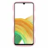 Coque arrière en silicone Phonesta Wavy pour Samsung Galaxy A16 - Rose 2