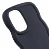 Coque arrière en silicone Phonesta Wavy pour Samsung Galaxy A16 - Noir 6