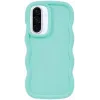 Coque arrière en silicone Phonesta Wavy pour Samsung Galaxy A36/A56 - Vert menthe 0