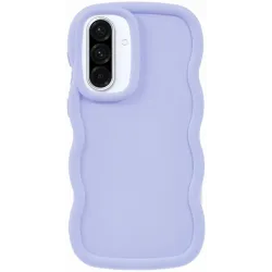 Coque arrière en silicone Phonesta Wavy pour Samsung Galaxy A36/A56 - Violet