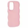 Coque arrière en silicone Phonesta Wavy pour Samsung Galaxy A36/A56 - Rose 3