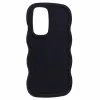 Coque arrière en silicone Phonesta Wavy pour Samsung Galaxy A36/A56 - Noir 3