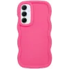Coque arrière en silicone Phonesta Wavy pour Samsung Galaxy S24 FE - Hot Pink