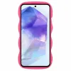 Coque arrière en silicone Phonesta Wavy pour Samsung Galaxy S24 FE - Hot Pink 2