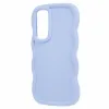 Coque arrière en silicone Phonesta Wavy pour Samsung Galaxy S25/S24 - Violet 3