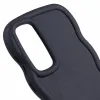 Coque arrière en silicone Phonesta Wavy pour Samsung Galaxy S25/S24 - Noir 6