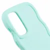 Coque arrière en silicone Phonesta Wavy pour Samsung Galaxy S25 Plus/S24 Plus - Vert menthe 6