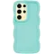 Coque arrière en silicone Phonesta Wavy pour Samsung Galaxy S25 Ultra - Vert menthe