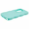 Coque arrière en silicone Phonesta Wavy pour Samsung Galaxy S25 Ultra - Vert menthe 5