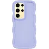 Coque arrière en silicone Phonesta Wavy pour Samsung Galaxy S25 Ultra - Violet