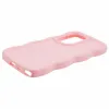Coque arrière en silicone Phonesta Wavy pour Samsung Galaxy S25 Ultra - Rose 5