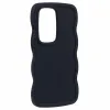 Coque arrière en silicone Phonesta Wavy pour Samsung Galaxy S25 Ultra - Noir 3
