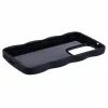 Coque arrière en silicone Phonesta Wavy pour Samsung Galaxy S25 Ultra - Noir 4
